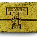 1960s: A matchbook bears a version of the yellow jacket that was common on Tech memorabilia in the 60s.